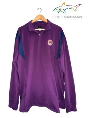 GREG NORMAN 2012 PGA Championship Quarter Zip Oceans Course Kiawah Golf Men XL